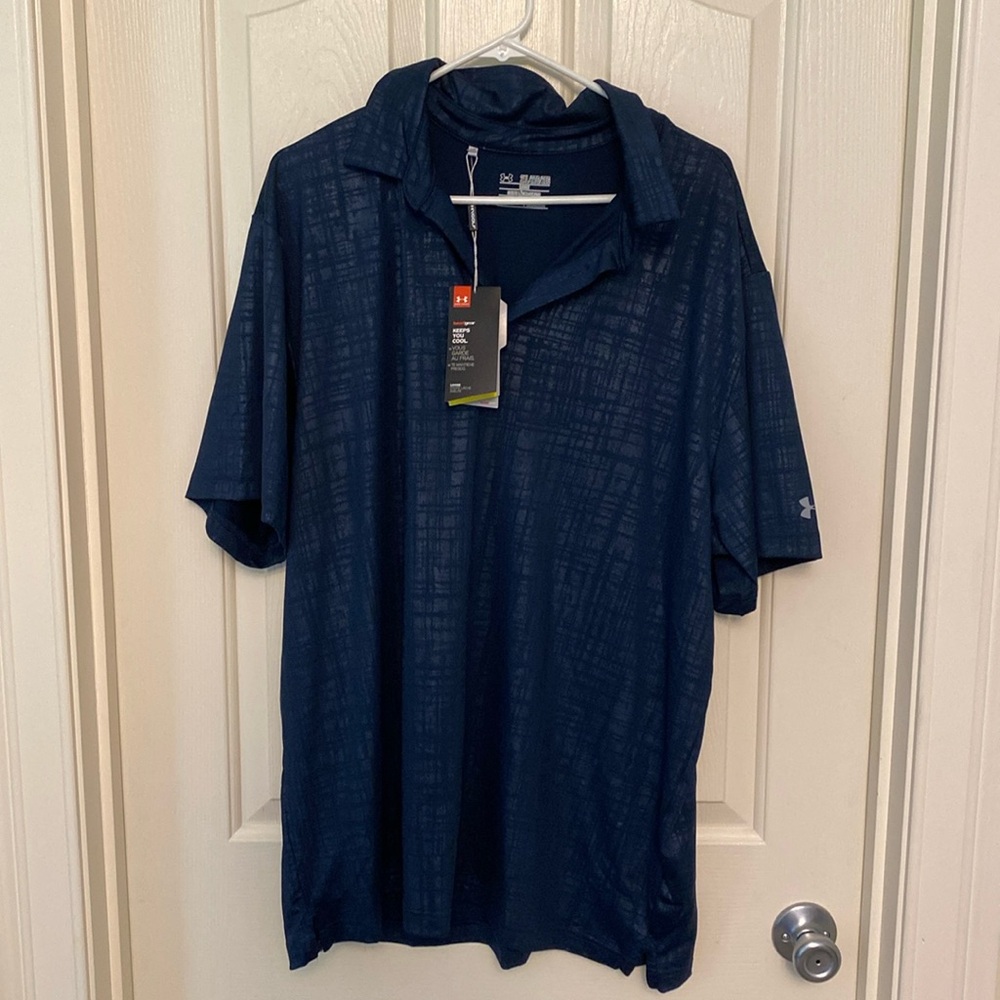 Under armor loose fit heat gear golf polo